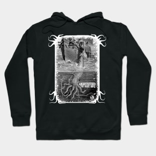 Architeuthis The Giant Squid Classic Sea Monster Vintage Retro Hoodie